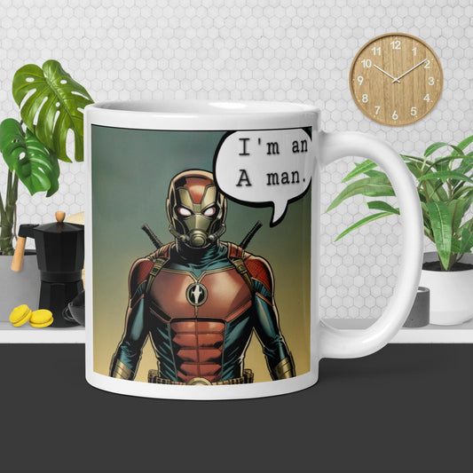 Antman I'm an A ManWhite glossy mug
